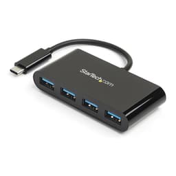 StarTech.com 4-Port USB-C Hub - Portable USB-C to 4x USB-A Hub - Bus-Powered USB 3.1 Gen 1 Type-C Hub - USB 3.0 Port Expander (HB30C4AB) - Hub - 4 x SuperSpeed USB 3.0 - desktop