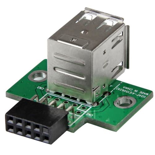 StarTech.com 2 Port USB Motherboard Header Adapter - USB adapter - USB (F) to 10 pin USB header (F) - USBMBADAPT2 - USB adapter - USB (F) to 10 pin USB header (F)