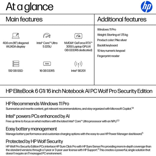 HP EB6 G1I 16 U5-225U 16/512 W11P — view 5