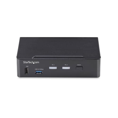 StarTech.com - KVM / audio / USB switch - 2 x KVM / audio / USB - 1 local user - desktop - TAA Compliant — view 5