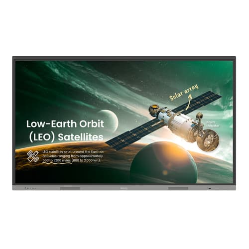 BenQ Board Essential RE6503A - 65" Diagonal Class RE03A Series LED-backlit LCD display - education - with built-in interactive whiteboard, touchscreen (multi touch) - 4K UHD (2160p) 3840 x 2160