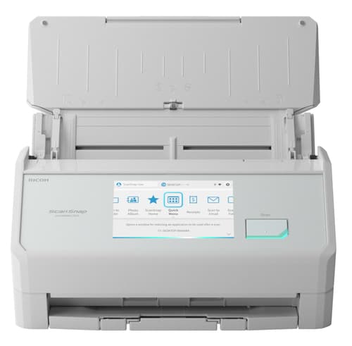 Ricoh ScanSnap iX2500 - Document scanner - Dual CIS - Duplex - 279 x 432mm - 600 dpi x 600 dpi - up to 45 ppm (mono) / up to 45 ppm (colour) - ADF (100 sheets) - USB 3.2 Gen 1x1, Wi-Fi(ax), Bluetooth 5.2 — view 3