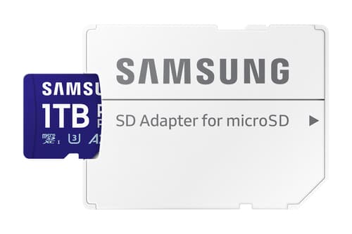 Samsung PRO Plus MB-MD1T0SA - Flash memory card (microSDXC to SD adapter included) - 1 TB - A2 / Video Class V30 / UHS-I U3 - microSDXC UHS-I — view 5