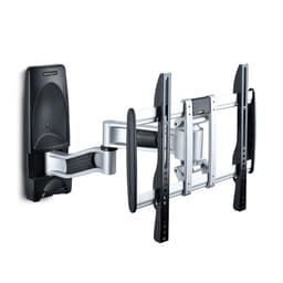 StarTech.com Articulating TV Wall Mount, VESA Wall Mount Supports 65 inch/99lb/Flat/Curved TVs, Retractable Low Profile Wall Mount TV Bracket, Adjustable Corner TV Wall Mount, Swivel/Rotation/Tilt (TV-WALL-MOUNT-65FS) - Mounting kit (wall mount, 2 vertical brackets) - articulating - for curved / flat panel - low profile - aluminium, steel - black, silver - screen size: 26"-65" - wall-mountable - TAA Compliant