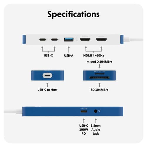 HyperDrive Flex 9 Port Dual 4K HDMI USB- — view 8