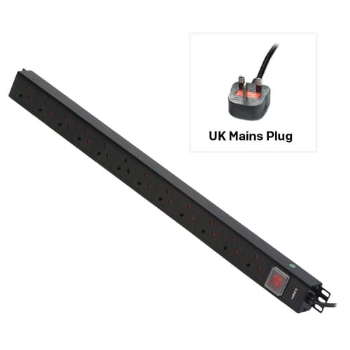 VERT 12 WAY UK PDU 13A TO 12 UK