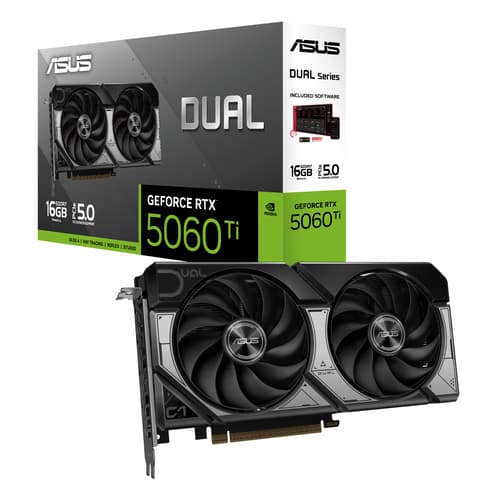 ASUS Dual GeForce RTX 5060 Ti 16GB - Graphics card - GeForce RTX 5060 Ti - 16 GB GDDR7 - PCI Express 5.0 - 3 x DisplayPort, HDMI — view 14