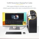StarTech.com 1m DisplayPort 2.1 Cable, VESA-Certified, DP80 DP 2.1 Cable - DisplayPort cable - DisplayPort (M) latched to DisplayPort (M) latched - DisplayPort 2.1 - 1 m - UHBR20, HDR support, 16K60hz support, 8K85Hz support, 4K240Hz support, 1440p support 240Hz, up to 80 Gbps data transfer rate, passive - black thumbnail 9