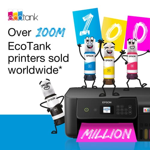 Epson EcoTank ET-2864 - Multifunction printer - colour - ink-jet - ITS - A4 (media) - up to 10 ppm (printing) - 100 sheets - Wi-Fi, USB - black — view 4