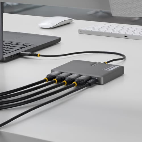 StarTech.com - Docking station - for laptop - USB-C - 4 x HDMI - TAA Compliant — view 6