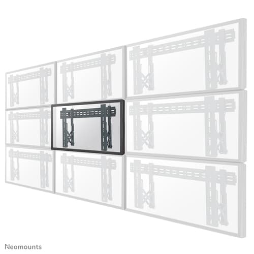 Neomounts LED-VW1000BLACK - Bracket - for LCD display - black - screen size: 32"-75" - wall-mountable — view 1