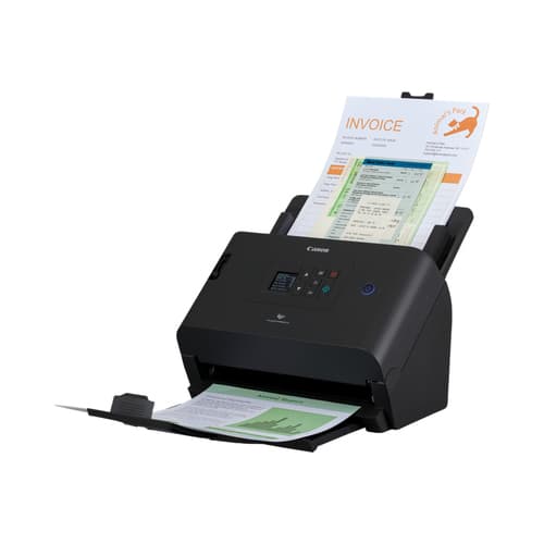 Canon imageFORMULA DR-S250N - Document scanner - Contact Image Sensor (CIS) - Duplex - 216 x 5588 mm - 600 dpi x 600 dpi - up to 50 ppm (mono) / up to 50 ppm (colour) - ADF (60 sheets) - up to 6000 scans per day - USB 3.2 Gen 1, Gigabit LAN — view 5