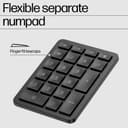 HP 965 - Keyboard and keypad set - 2-zone layout, separate numpad, low profile key travel, multi-device - compact - wireless - Bluetooth - QWERTY - UK - black thumbnail 8