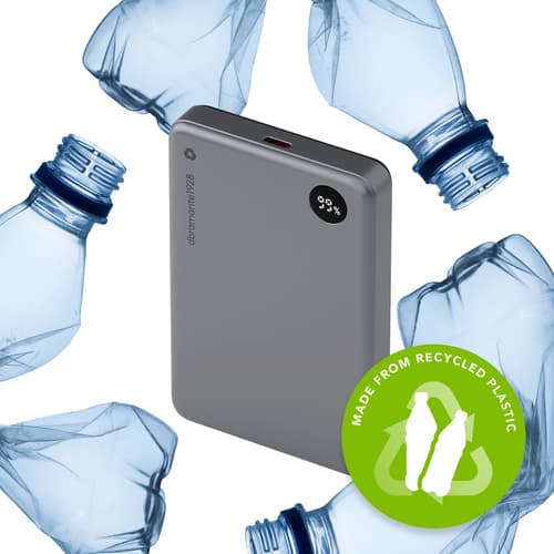 dbramante1928 re-charge - Power bank - 10000 mAh - 38.5 Wh - 20 Watt - 3 A - 2 output connectors (magnetic, 24 pin USB-C) - grey — view 3