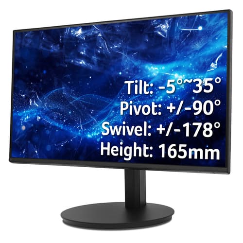Acer Vero CB242Y Gbmiprx - CB2 Series - LCD monitor - 24" (23.8" viewable) - 1920 x 1080 UXGA @ 120 Hz - 250 cd/m� - 1 ms - HDMI, VGA, DisplayPort - speakers - black — view 4