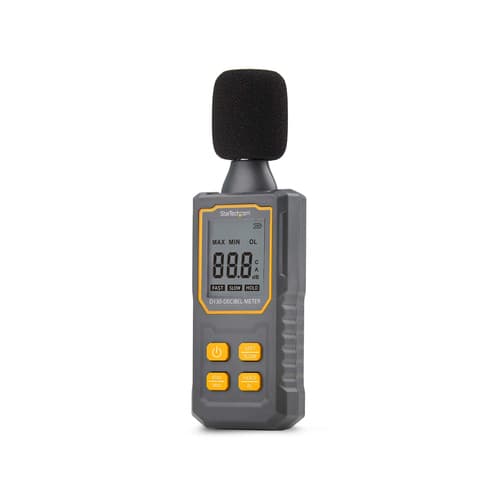 StarTech.com Handheld Digital Sound Meter, Noise/Decibel Level Reader - Sound meter - black
