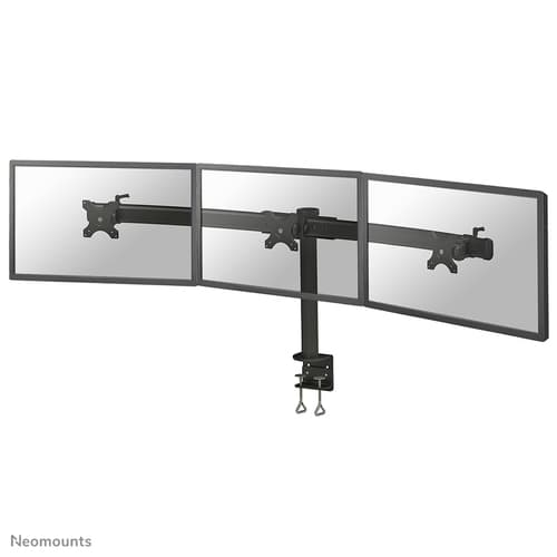 Neomounts FPMA-D700D3 - Mounting kit - for 3 LCD displays - black - screen size: 10"-27" - clamp mountable, desk-mountable