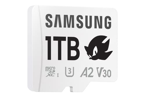 Samsung PRO Plus MB-MD1T0SA - Sonic the Hedgehog flash memory card (microSDXC to SD adapter included) - 1 TB - A2 / Video Class V30 / UHS-I U3 - microSDXC UHS-I - white — view 4