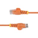 StarTech.com - Patch cable - RJ-45 (M) to RJ-45 (M) - 3.6 mm - UTP - CAT 5/5e/6 - IEEE 802.3bt - halogen-free, snagless, straight - orange thumbnail 3