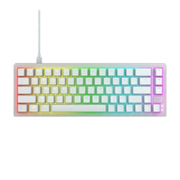CHERRY XTRFY K5V2 - Keyboard - 65% - compact - backlit - QWERTY - US - key switch: CHERRY MX2A Red (hot-swappable) - white