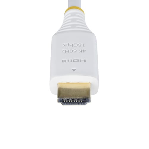 StarTech.com 10ft (3m) Premium Certified High Speed HDMI Cable, 4K60Hz - Premium High Speed - HDMI cable with Ethernet - HDMI male to HDMI male - 3 m - shielded - white - passive, 4K60Hz UHD support, 2K144Hz support, HDR10 support — view 6
