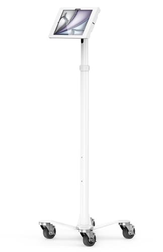 Compulocks iPad Air M2 & M3 11", Apex Enclosure Rolling Cart - Rise Freedom White - Mounting kit (enclosure, cart stand) - for tablet - lockable - medical - high-grade aluminium - white - screen size: 11" - for Apple 11-inch iPad Air (M2, M3)