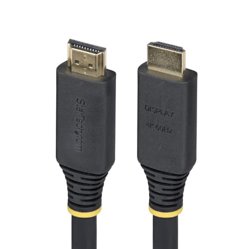 StarTech.com 10m (32.8ft) Active High Speed HDMI Cable, 4K60Hz - High Speed - HDMI cable with Ethernet - HDMI male to HDMI male - 10 m - shielded - black - active, 4K60Hz UHD support, 2K144Hz support, HDR10 support