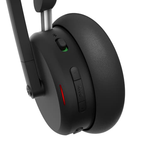 Lenovo 6550 - Headset - on-ear - Bluetooth - wireless - active noise cancelling - black - Certified for Microsoft Teams — view 11