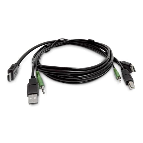 StarTech.com - Adapter cable - TAA Compliant - HDMI, 3.5mm audio jack, USB Type A male to HDMI, 3.5mm audio jack, USB Type B male — view 1
