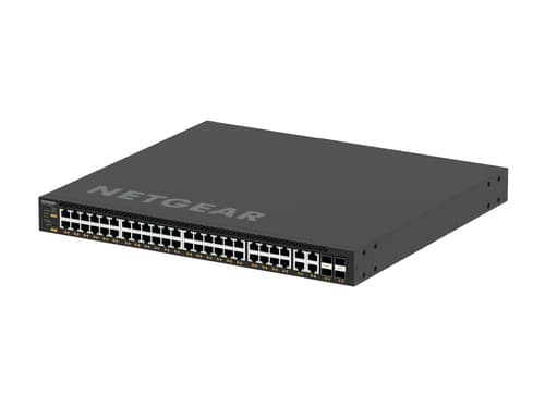 NETGEAR M4350-44M4X4V - Switch - L3 - Managed - 44 x 100/1000/2.5G (PoE++) + 4 x 100/1000/2.5/5/10G (PoE++) + 4 x 25 Gigabit SFP28 - front to back airflow - rack-mountable - PoE++ (3314 W)