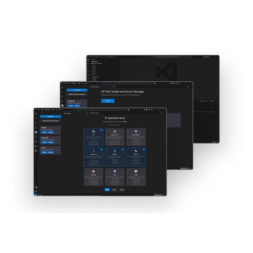 HP ZGX Nano G1n AI Station - Mini 1 x GB10 Grace Blackwell Superchip Cortex-A725 + Cortex-X925 - RAM 128 GB - SSD 1 TB - NVMe, TLC, SED - NVIDIA Blackwell - Gigabit Ethernet, 2.5 Gigabit Ethernet, 5 Gigabit Ethernet, 10 Gigabit Ethernet, 200 Gigabit Ethernet, IEEE 802.11ax (Wi-Fi 6), IEEE 802.11be (Wi-Fi 7), Bluetooth 5.4 - NVIDIA DGX OS 7 - monitor: none - black — view 10