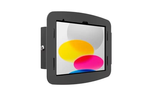 Compulocks iPad 10th-11th (A16) Gen Space Enclosure Wall Mount Black - Enclosure - for tablet - lockable - high-grade aluminium - black - screen size: 10.9" - mounting interface: 100 x 100 mm - wall-mountable, surface mountable, stand mountable - for Apple 10.9-inch iPad (10th generation)