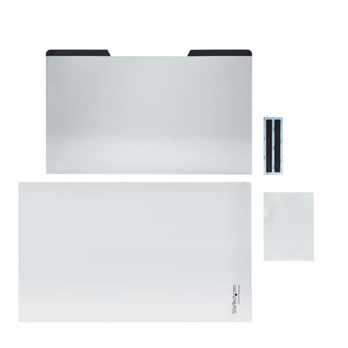 StarTech.com Laptop Privacy Screen for 15" Notebook, Magnetic Removable Laptop Display Security Filter, Blue Light Reducing Screen Protector, 16:9, Matte/Glossy, +/-30 Degree Viewing - Blue Light Filter (PRIVSCNLT15) - Notebook privacy filter - removable - magnetic - 15" - transparent - TAA Compliant - for P/N: LTSTND2IN1 — view 10