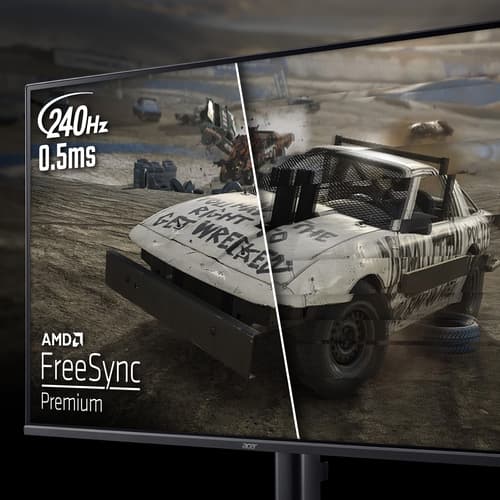 Acer KG0 Nitro KG270W3bmiipx - 27 FHD (1920x1080), IPS, 240Hz, 1ms, HDR10, FreeSync Premium UK, Black" — view 6