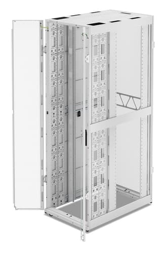 APC NetShelter SX Gen 2 - Rack cabinet - 2436H x 750W x 1200D mm, with sides - floor-standing - white - 52U - 19" - TAA Compliant — view 4
