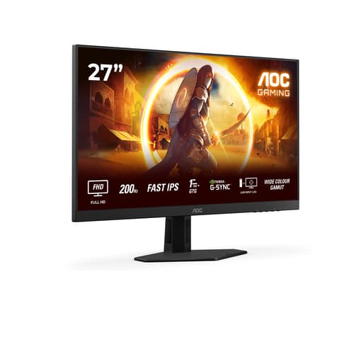 AOC Gaming 27G4HRE - LED monitor - gaming - 27" - 1920 x 1080 Full HD (1080p) @ 200 Hz - Fast IPS - 300 cd/m� - HDR10 - 0.5 ms - 2xHDMI, DisplayPort - speakers — view 3