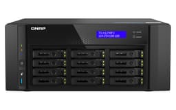 QNAP TS-h1290FX - NAS server - 12 bays - SATA 6Gb/s / PCIe (NVMe) / U.2 - RAM 64 GB - 25 Gigabit Ethernet / 2.5 Gigabit Ethernet - iSCSI support