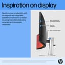 HP E45c G5 - E-Series - LED monitor - curved - 44.5" - 5120 x 1440 Dual Quad HD @ 165 Hz - VA - 400 cd/m� - 3000:1 - 3 ms - HDMI, DisplayPort, USB-C - speakers - black head, black and silver (stand) thumbnail 9