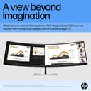 HP E45c G5 - E-Series - LED monitor - curved - 44.5" - 5120 x 1440 Dual Quad HD @ 165 Hz - VA - 400 cd/m� - 3000:1 - 3 ms - HDMI, DisplayPort, USB-C - speakers - black head, black and silver (stand) thumbnail 6