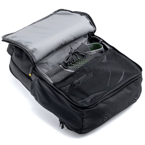 techair - Notebook carrying backpack - 14" - 15.6" - black — view 12