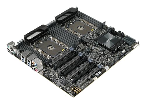 ASUS WS C621E SAGE - Motherboard - SSI EEB - Socket P - 2 CPUs supported - C621 Chipset - USB 3.1 Gen 1, USB-C Gen2, USB 3.1 Gen 2 - 2 x Gigabit LAN - onboard graphics - HD Audio (8-channel) — view 5