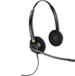 Poly EncorePro HW520D - EncorePro 500 series - headset - on-ear - wired - Quick Disconnect - black - Certified for Skype for Business