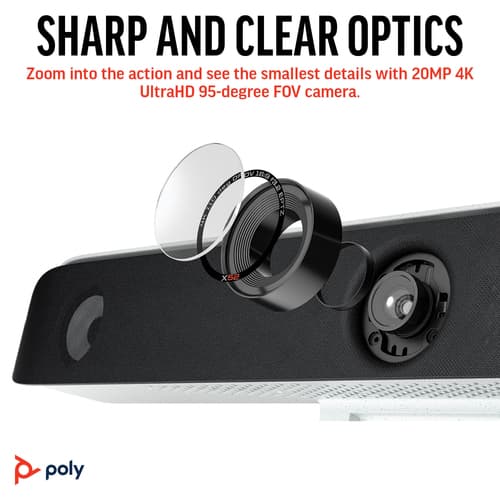 Poly Studio X52 - All-in-One video bar - white — view 9