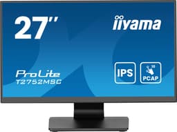 iiyama ProLite T2752MSC-B1AG - LED monitor - 27" - touchscreen - 1920 x 1080 Full HD (1080p) @ 60 Hz - IPS - 400 cd/m� - 1000:1 - 5 ms - HDMI, DisplayPort - speakers - black, matte