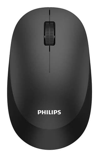 Philips SPK7307BL - 3000 Series - mouse - ergonomic - right and left-handed - optical - 3 buttons - wireless - 2.4 GHz - USB wireless receiver - black