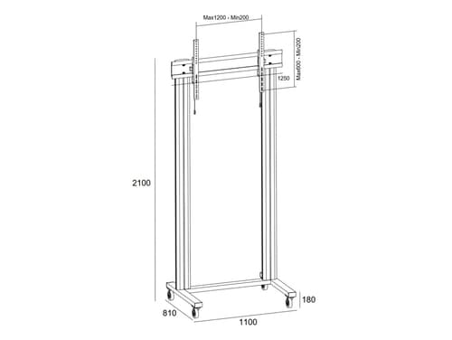 *Non Cancellable/Non Returnable (NCNR)* STAND 210 DUAL PILLAR WHEELBASE SIL — view 21