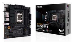 ASUS TUF GAMING B650M-E - Motherboard - micro ATX - Socket AM5 - AMD B650 Chipset - USB 3.1 Gen 2, USB 3.2 Gen 2, USB-C 3.2 Gen2, USB-C 3.2 Gen 1 - 2.5 Gigabit LAN - onboard graphics (CPU required) - HD Audio (8-channel)