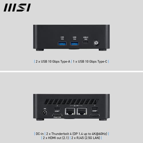 MSI Cubi NUC AI 1UMG Intel Core Ultra 7 155H — view 17