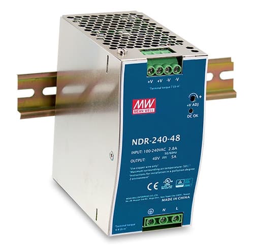 D-Link DIS N240-48 - Power supply (DIN rail mountable) - 240 Watt - for DIS 100G-5PSW — view 1