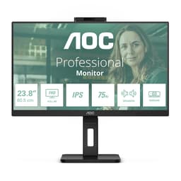 AOC Pro-line 24P3QW - P3 Series - LED monitor - 24" (23.8" viewable) - 1920 x 1080 Full HD (1080p) @ 75 Hz - IPS - 300 cd/m� - 1000:1 - 4 ms - 2xHDMI, DisplayPort - speakers - black
